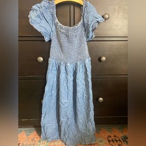 ZARA smoked denim dress